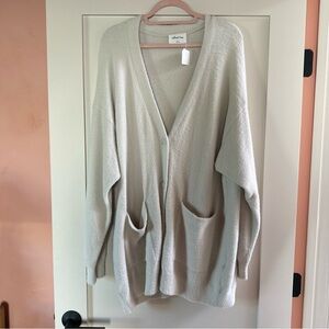 Aritzia Wilfred Soft Cream Cardigan